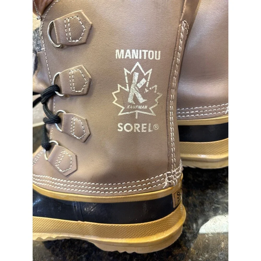 Sorel Vintage Manitou Boots with Liner Men’s 7 Women’s 9 EUC - Picture 5 of 6